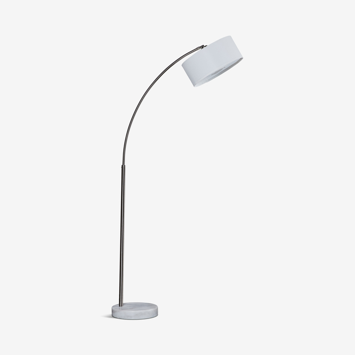 Jarvis Arch Floor Lamp, White
