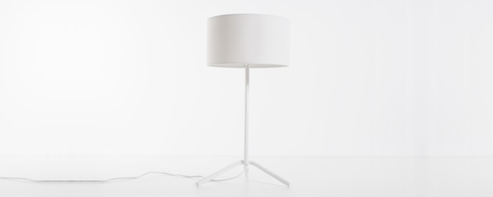Micah Table Lamp, White